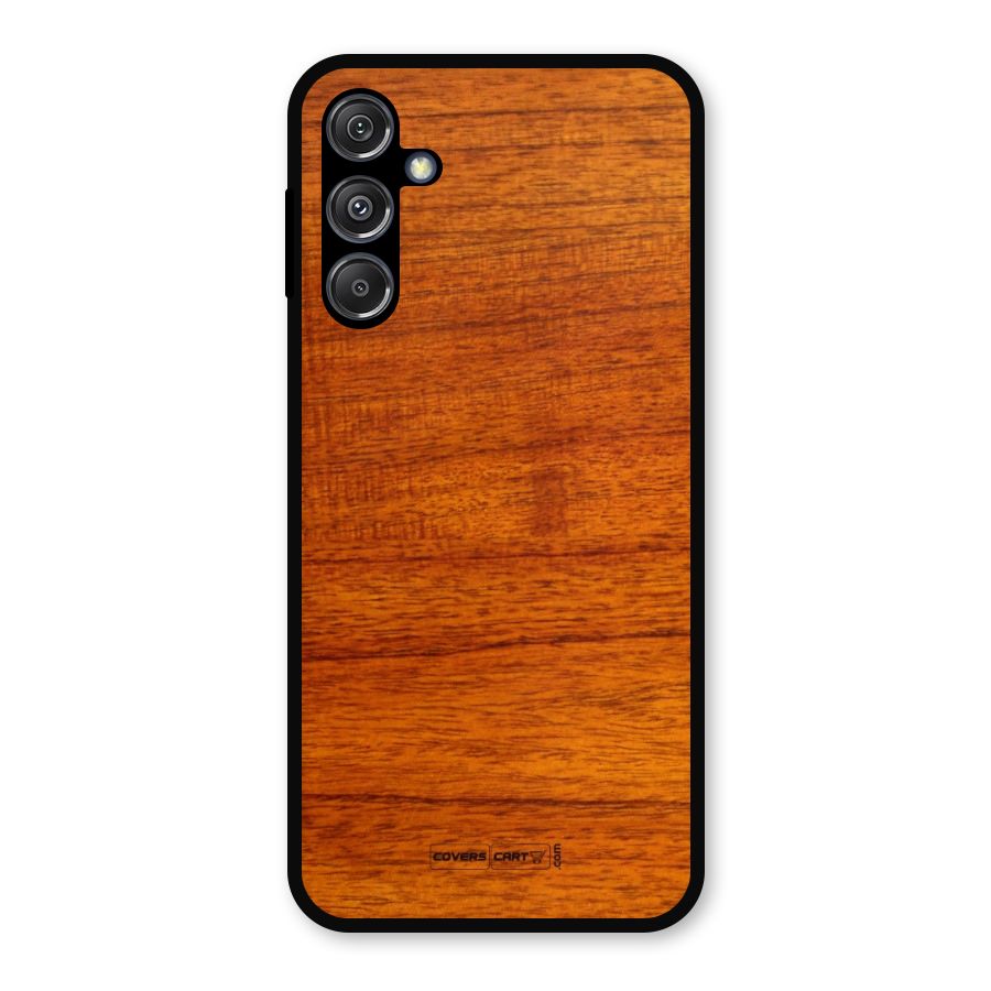 Wood Texture Design Metal Back Case for Galaxy M34 5G