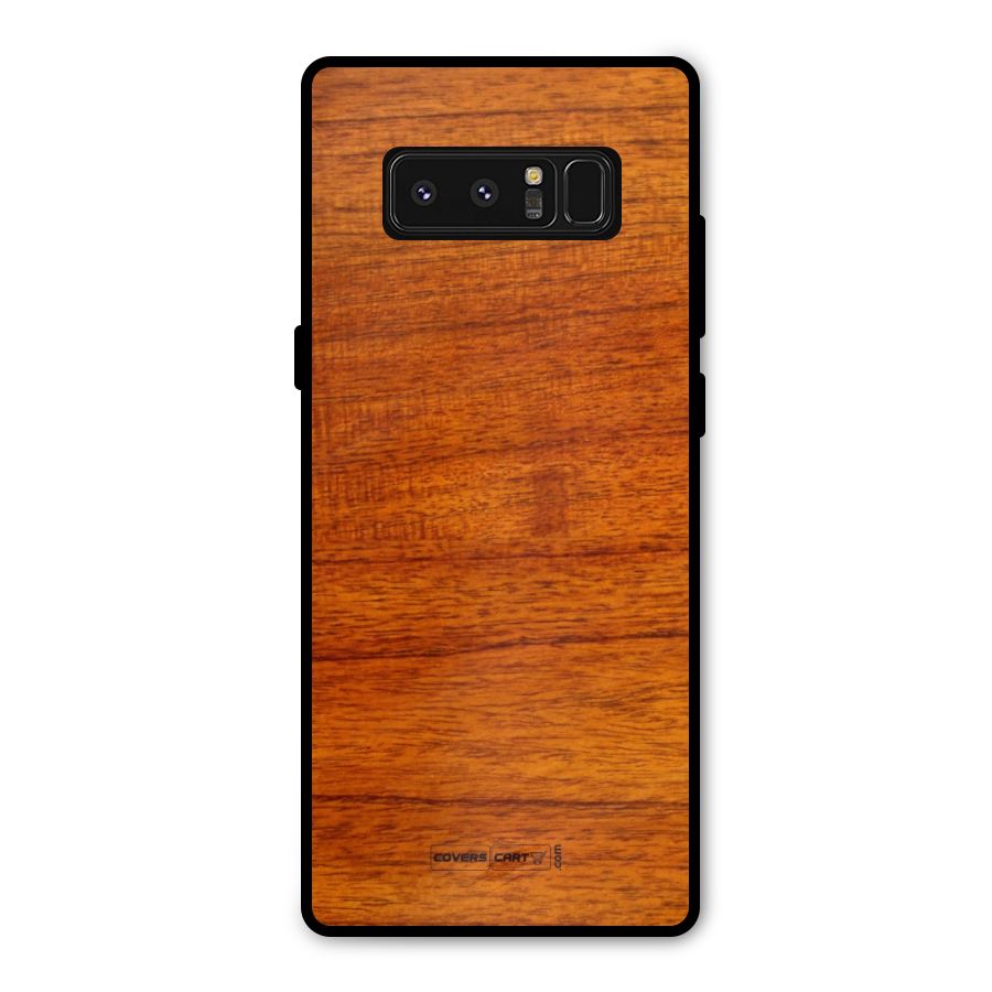 Wood Texture Design Metal Back Case for Galaxy Note 8