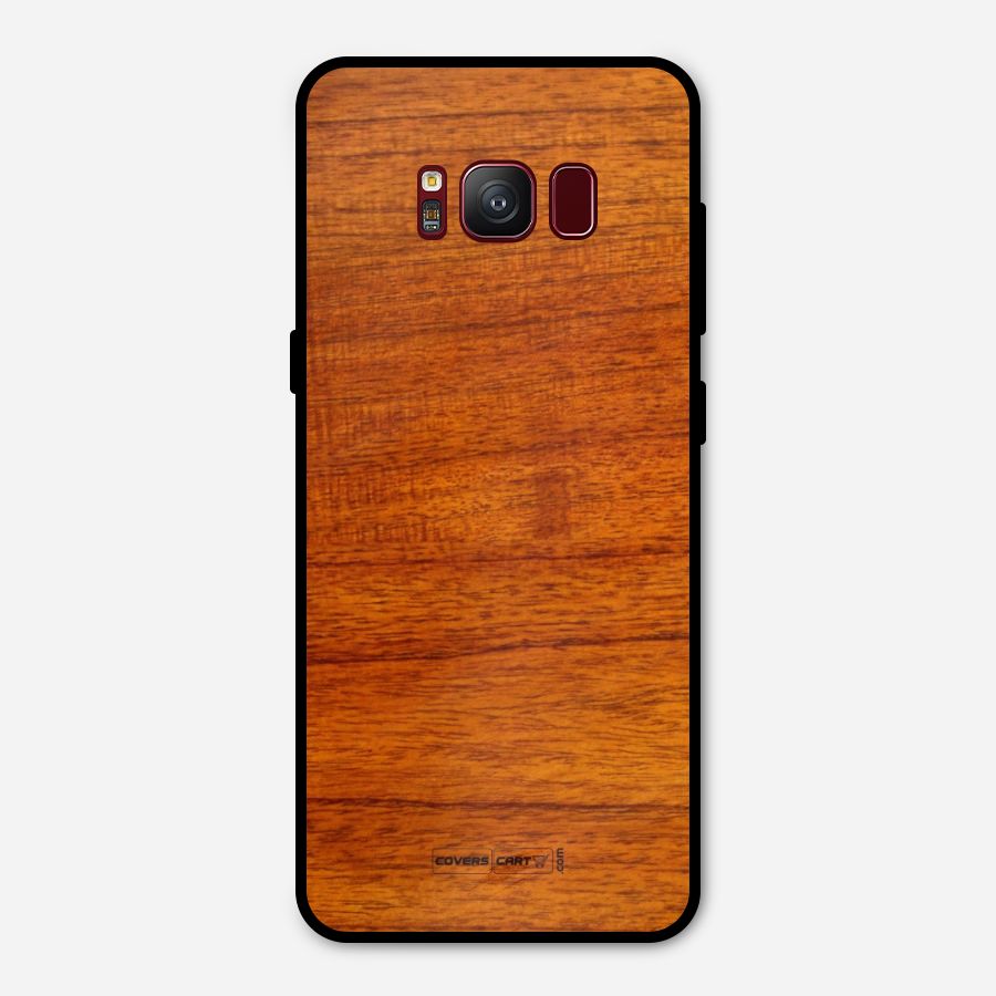 Wood Texture Design Metal Back Case for Galaxy S8