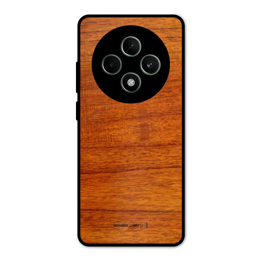 Wood Texture Design Metal Back Case for Oppo F27