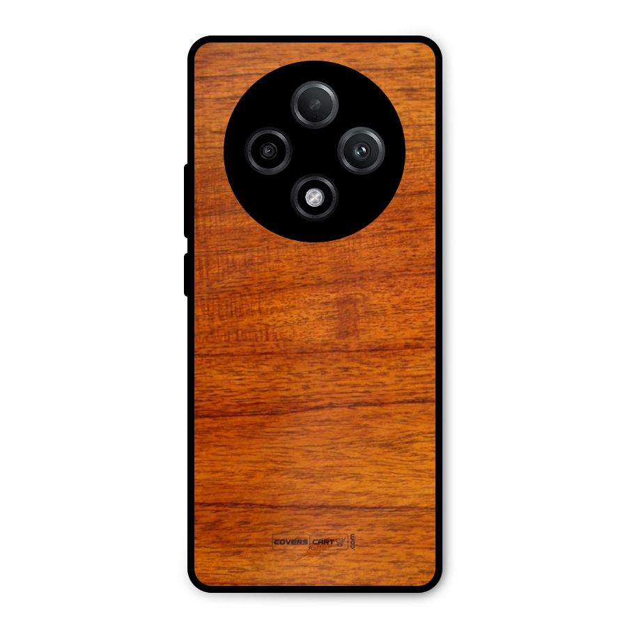 Wood Texture Design Metal Back Case for Oppo F27 Pro Plus
