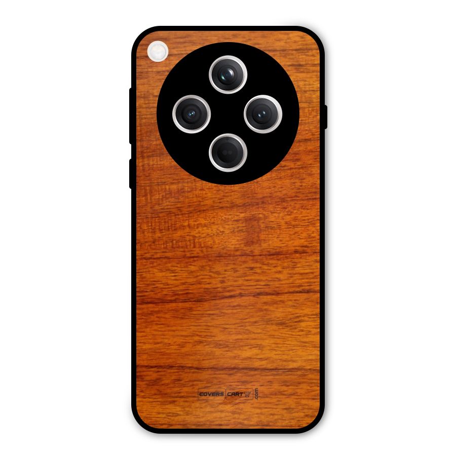Wood Texture Design Metal Back Case for Oppo Find X8