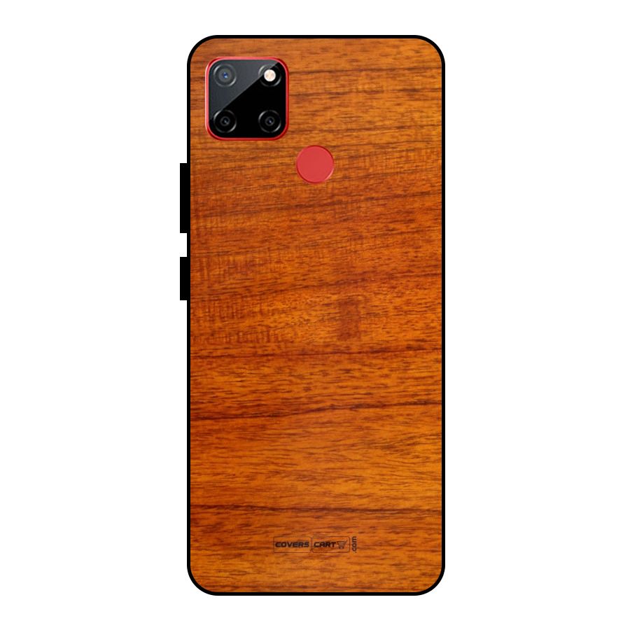 Wood Texture Design Metal Back Case for Realme C12