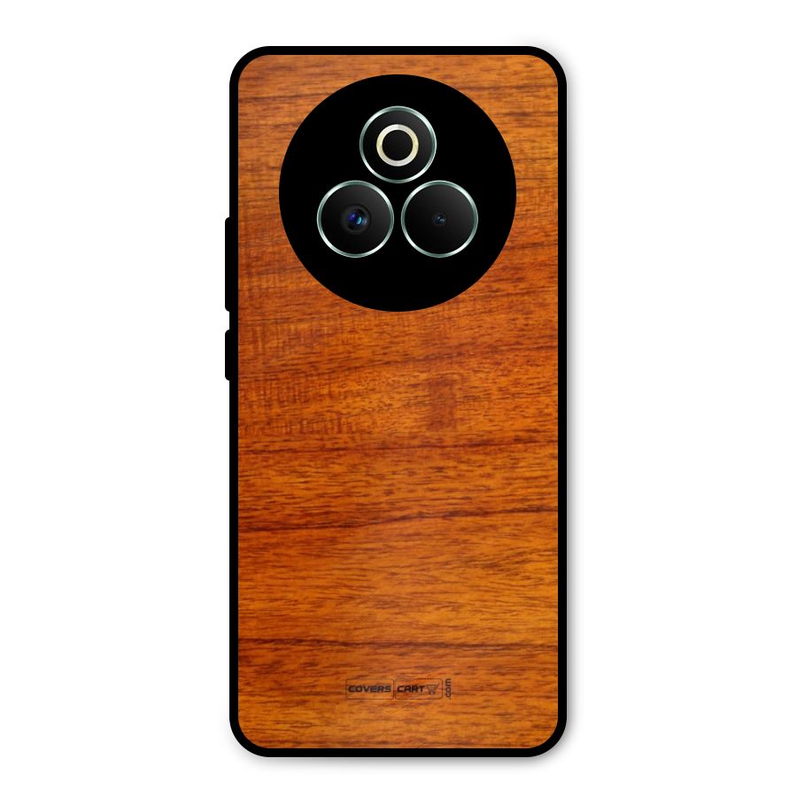 Wood Texture Design Metal Back Case for Realme P3 Pro