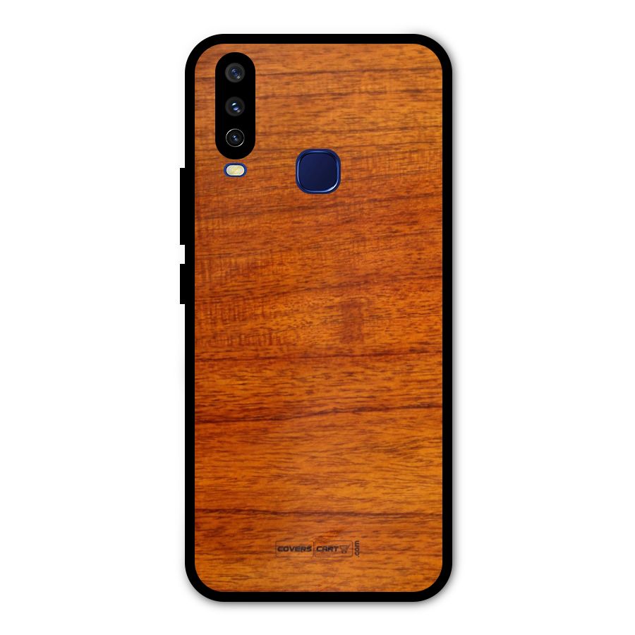 Wood Texture Design Metal Back Case for Vivo V17