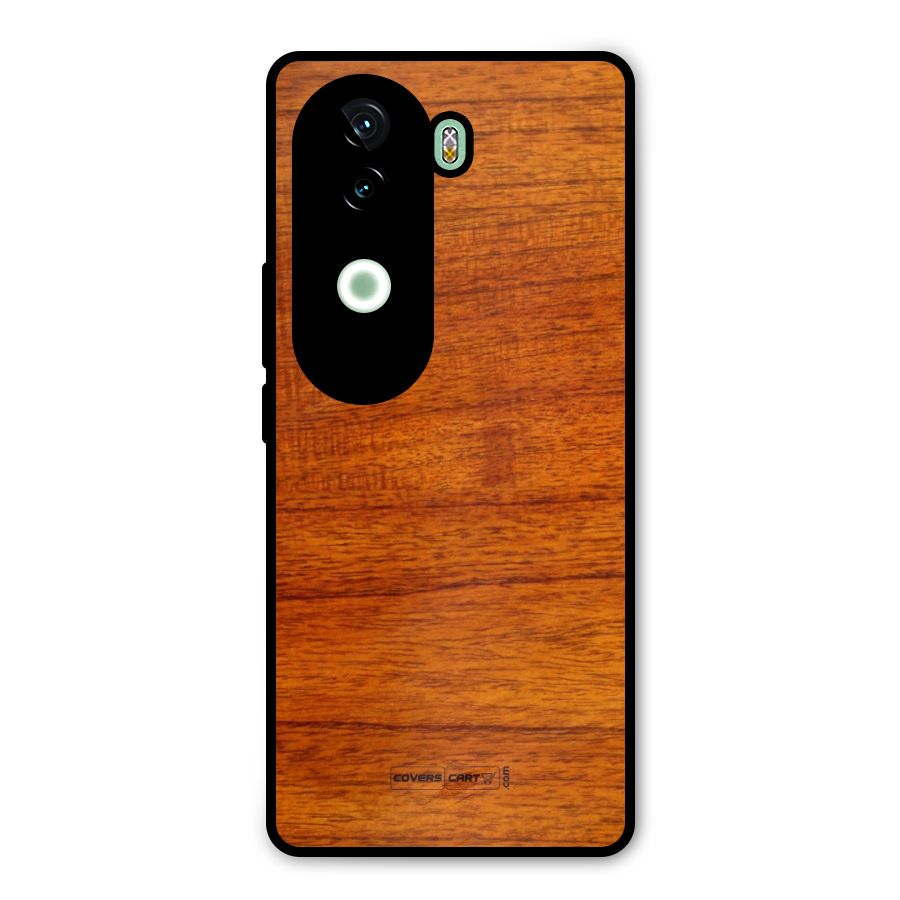 Wood Texture Design Metal Back Case for Vivo V40e