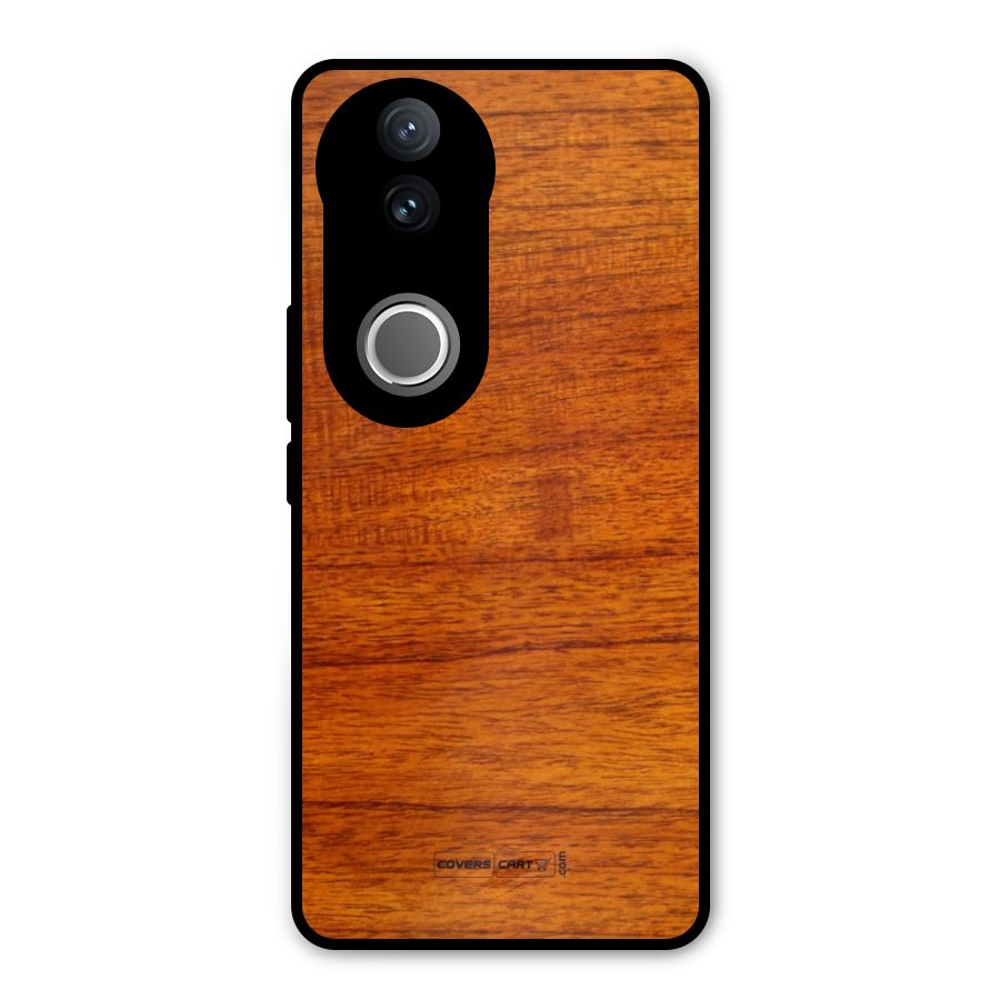 Wood Texture Design Metal Back Case for Vivo V50