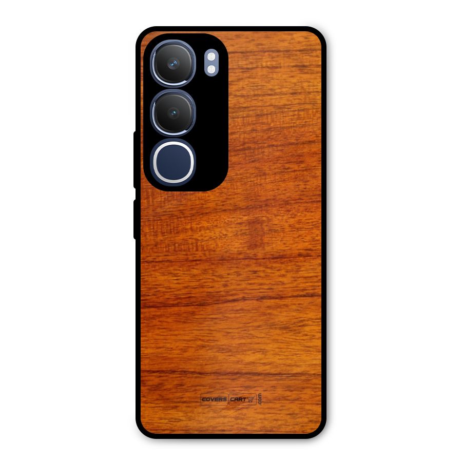 Wood Texture Design Metal Back Case for Vivo Y29