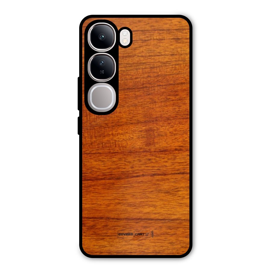 Wood Texture Design Metal Back Case for Vivo Y300