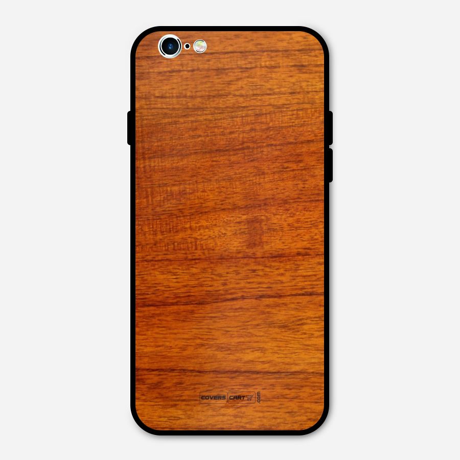 Wood Texture Design Metal Back Case for iPhone 6 6s