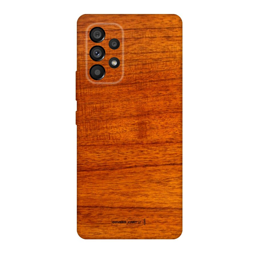 Wood Texture Design Original Polycarbonate Back Case for Galaxy A53 5G