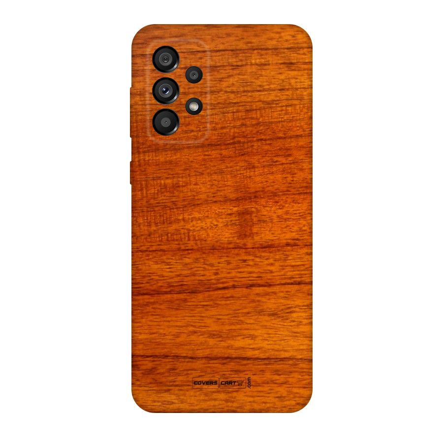 Wood Texture Design Original Polycarbonate Back Case for Galaxy A73 5G