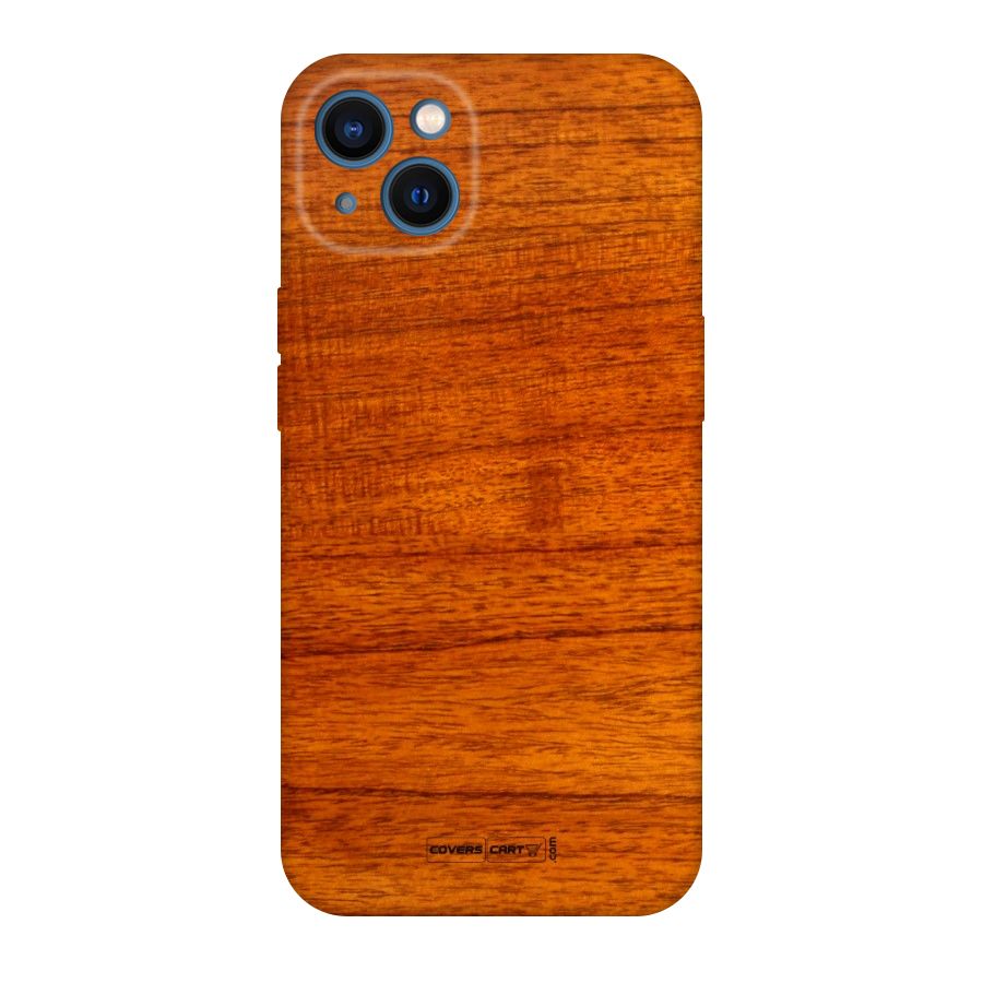 Wood Texture Design Original Polycarbonate Back Case for iPhone 13
