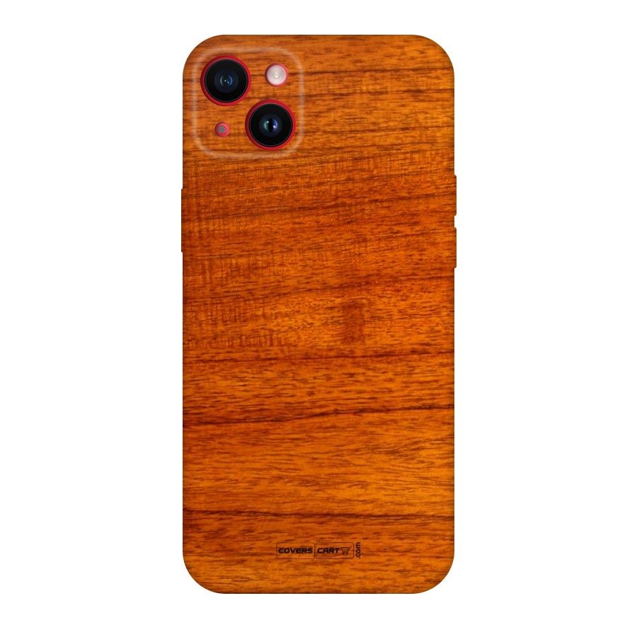 Wood Texture Design Original Polycarbonate Back Case for iPhone 14 Plus