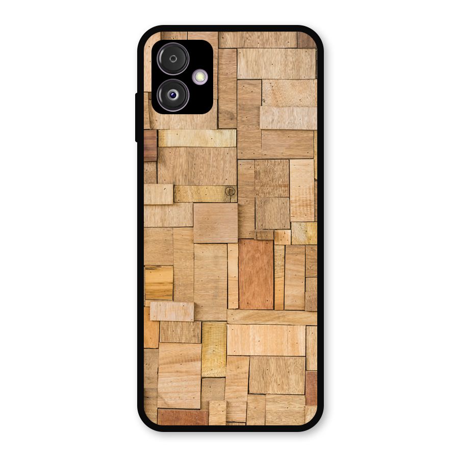 Wooden Blocks Metal Back Case for Galaxy F14