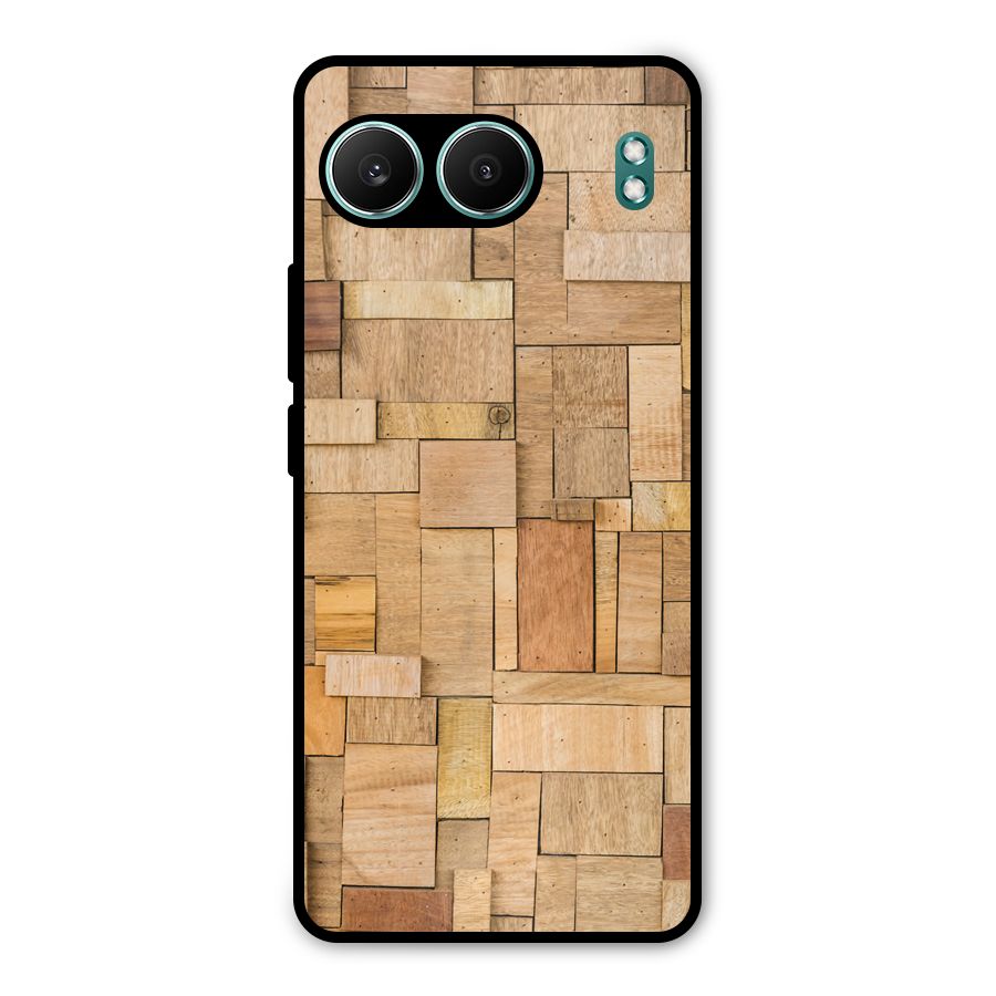 Wooden Blocks Metal Back Case for OnePlus Nord 4