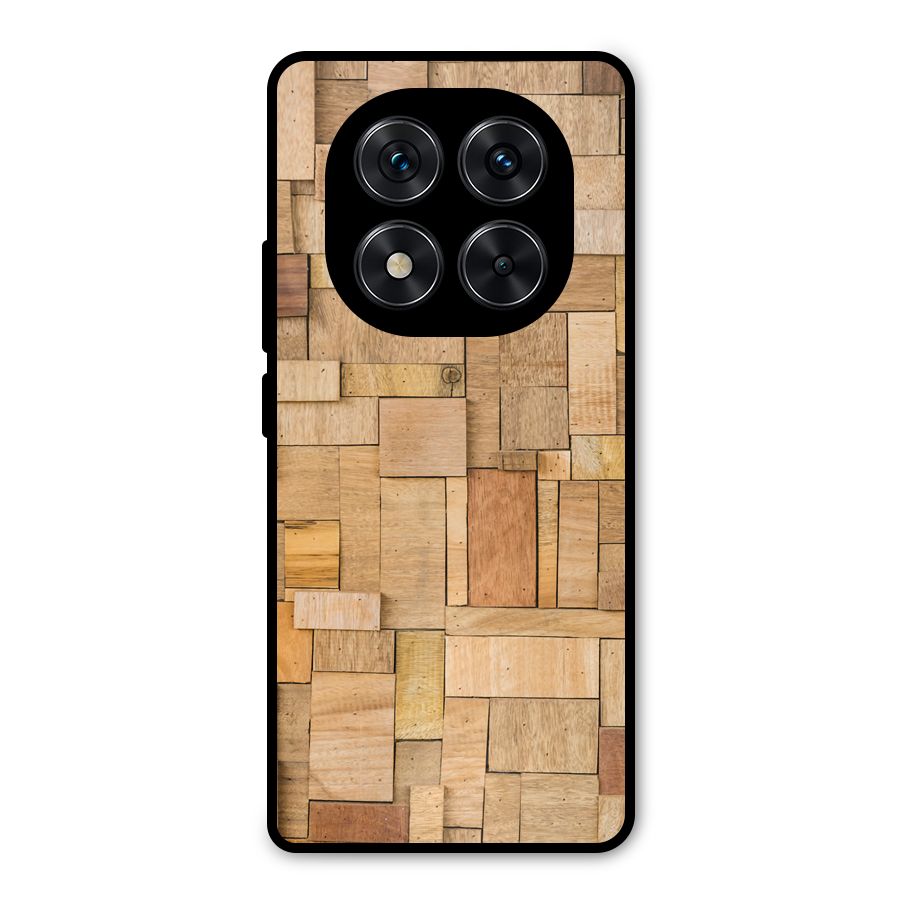 Wooden Blocks Metal Back Case for Poco X7