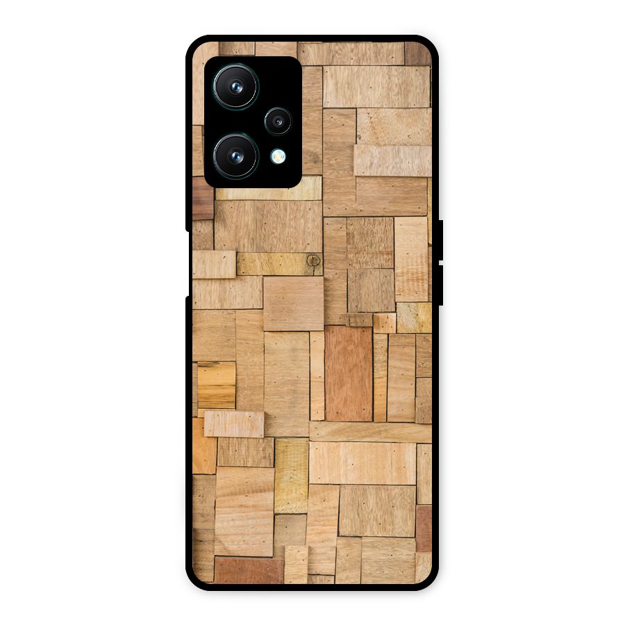 Wooden Blocks Metal Back Case for Realme 9 Pro 5G