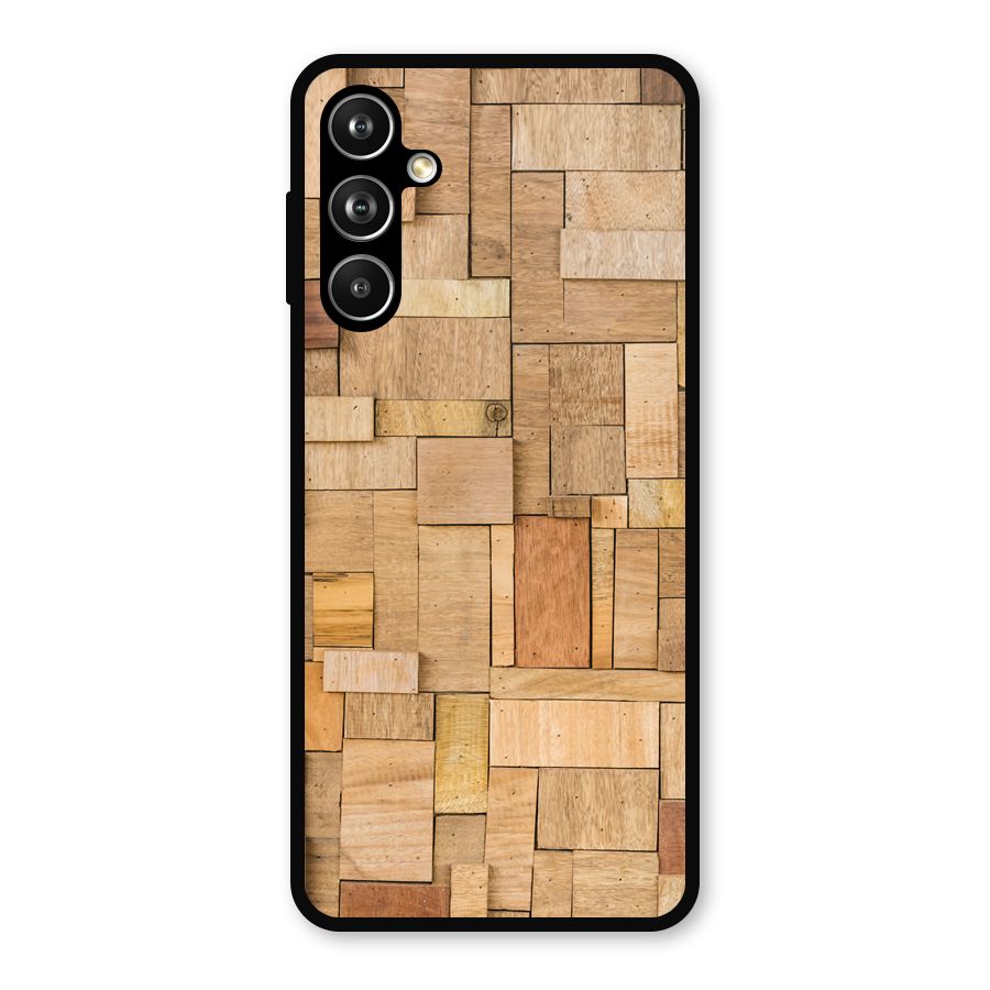 Wooden Blocks Metal Back Case for Samsung Galaxy M54