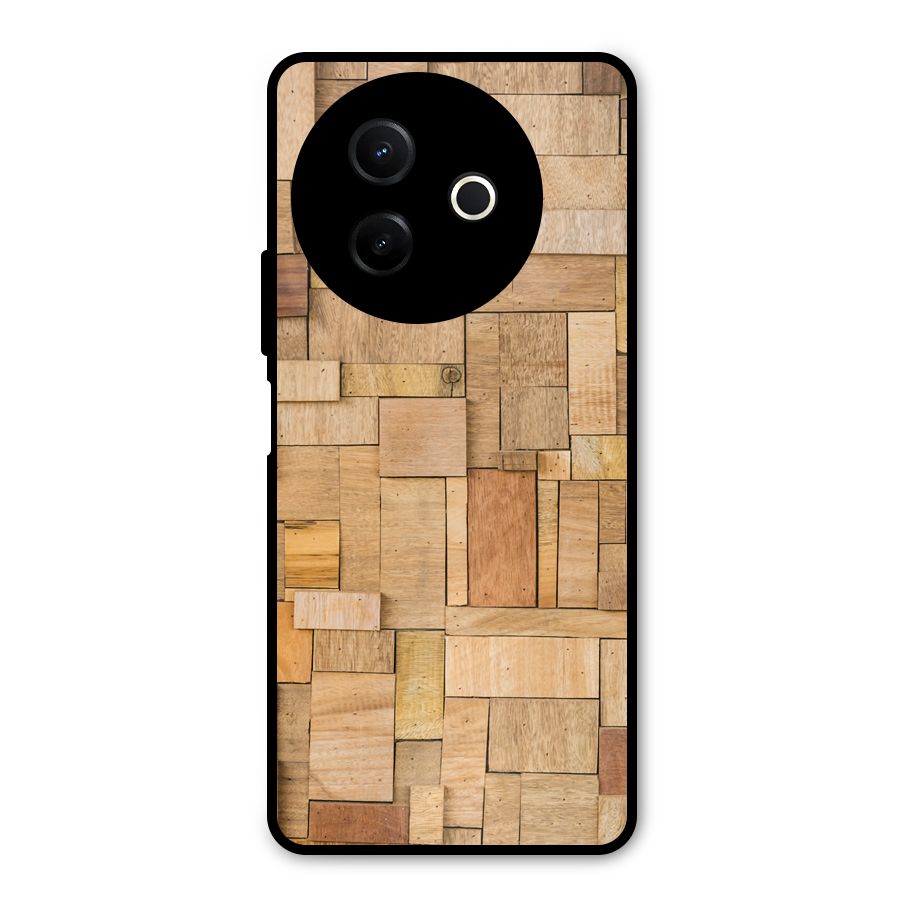 Wooden Blocks Metal Back Case for Vivo Y39