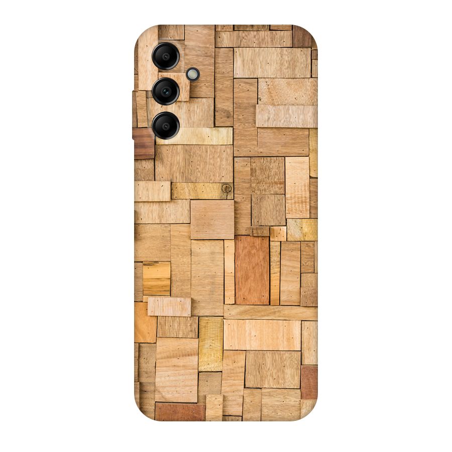 Wooden Blocks Original Polycarbonate Back Case for Galaxy A14 5G