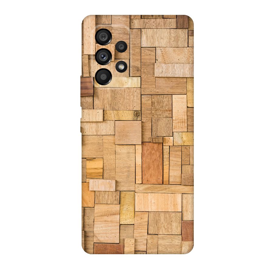 Wooden Blocks Original Polycarbonate Back Case for Galaxy A53 5G