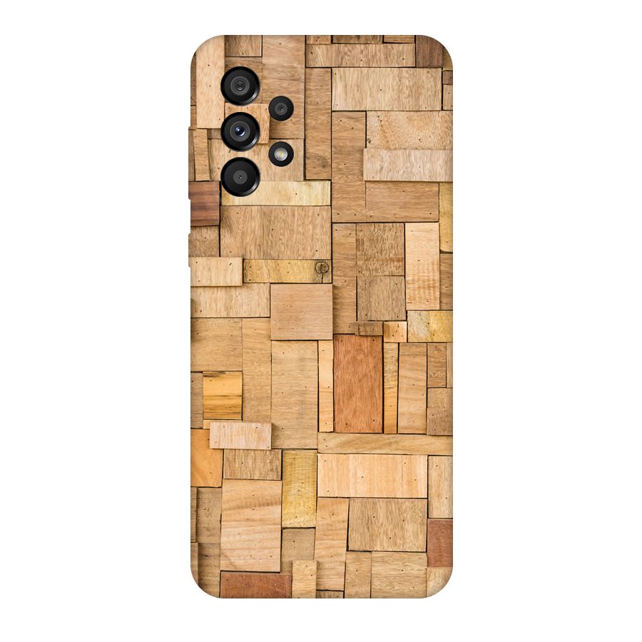 Wooden Blocks Original Polycarbonate Back Case for Galaxy A73 5G