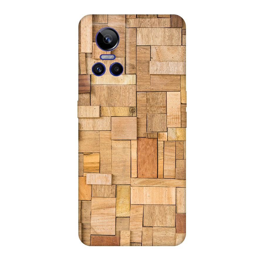 Wooden Blocks Original Polycarbonate Back Case for Realme GT Neo 3
