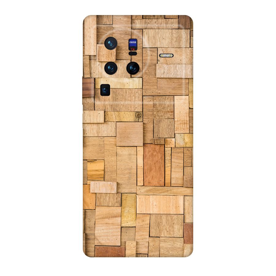 Wooden Blocks Original Polycarbonate Back Case for Vivo X80