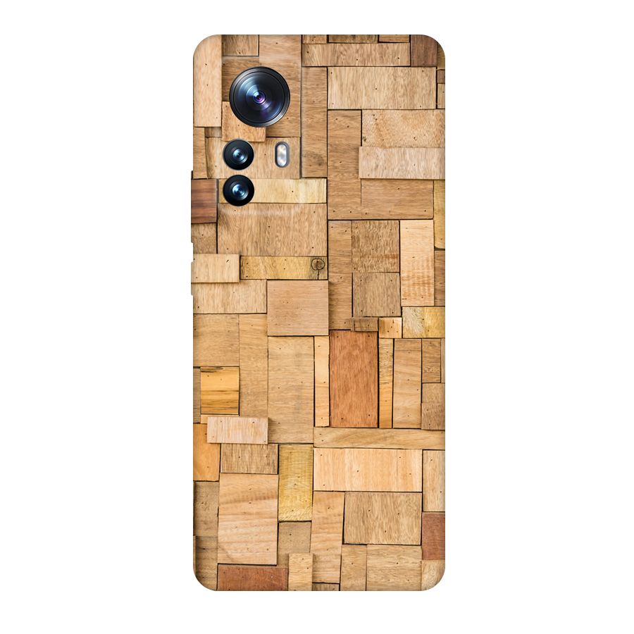 Wooden Blocks Original Polycarbonate Back Case for Xiaomi 12 Pro
