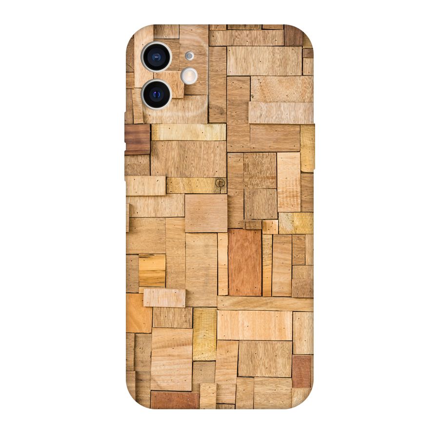 Wooden Blocks Original Polycarbonate Back Case for iPhone 12