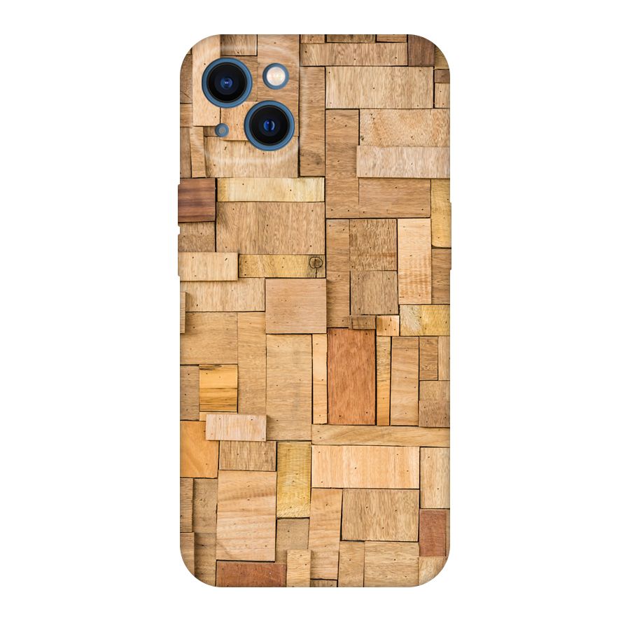 Wooden Blocks Original Polycarbonate Back Case for iPhone 13