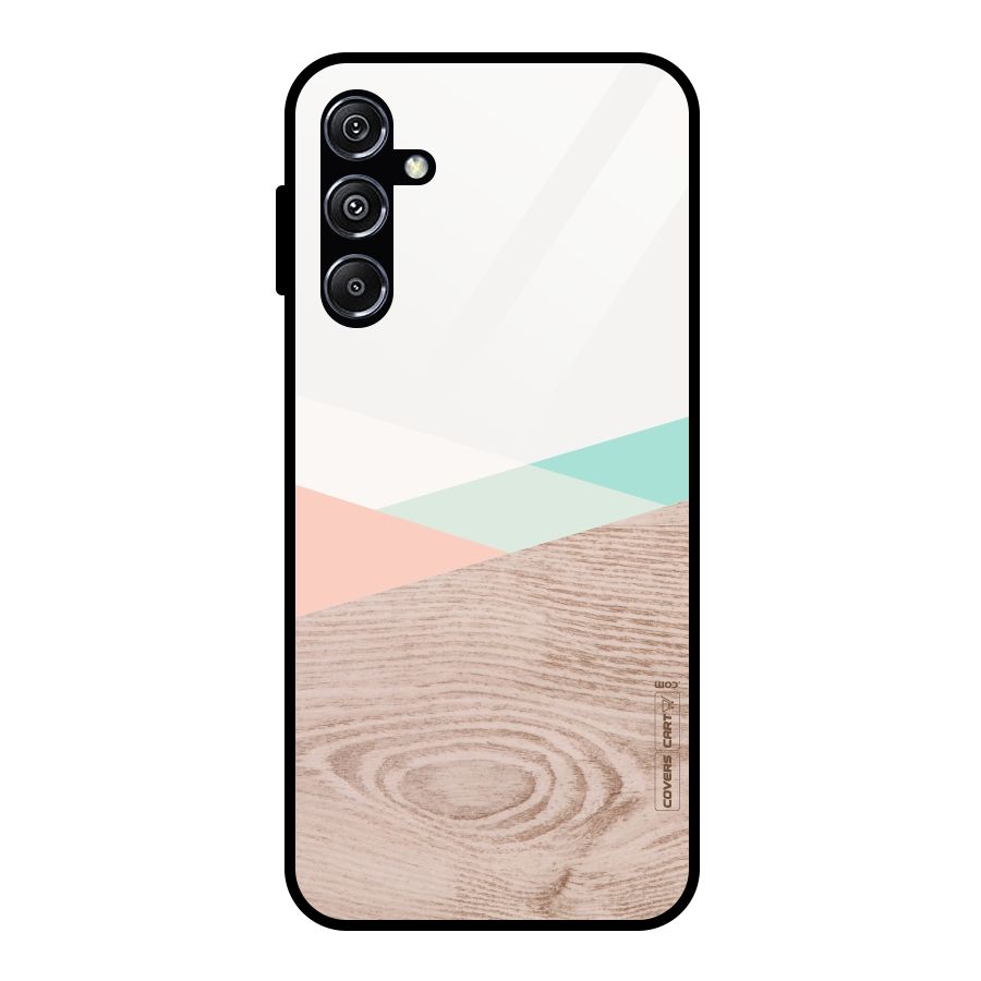 Wooden Fusion Glass Back Case for Galaxy M34 5G
