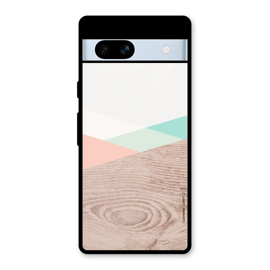 Wooden Fusion Glass Back Case for Google Pixel 7a