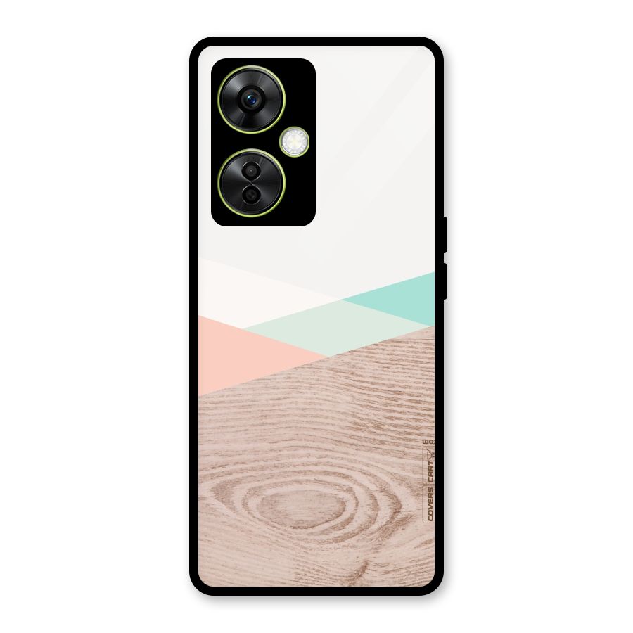Wooden Fusion Glass Back Case for OnePlus Nord CE 3 Lite
