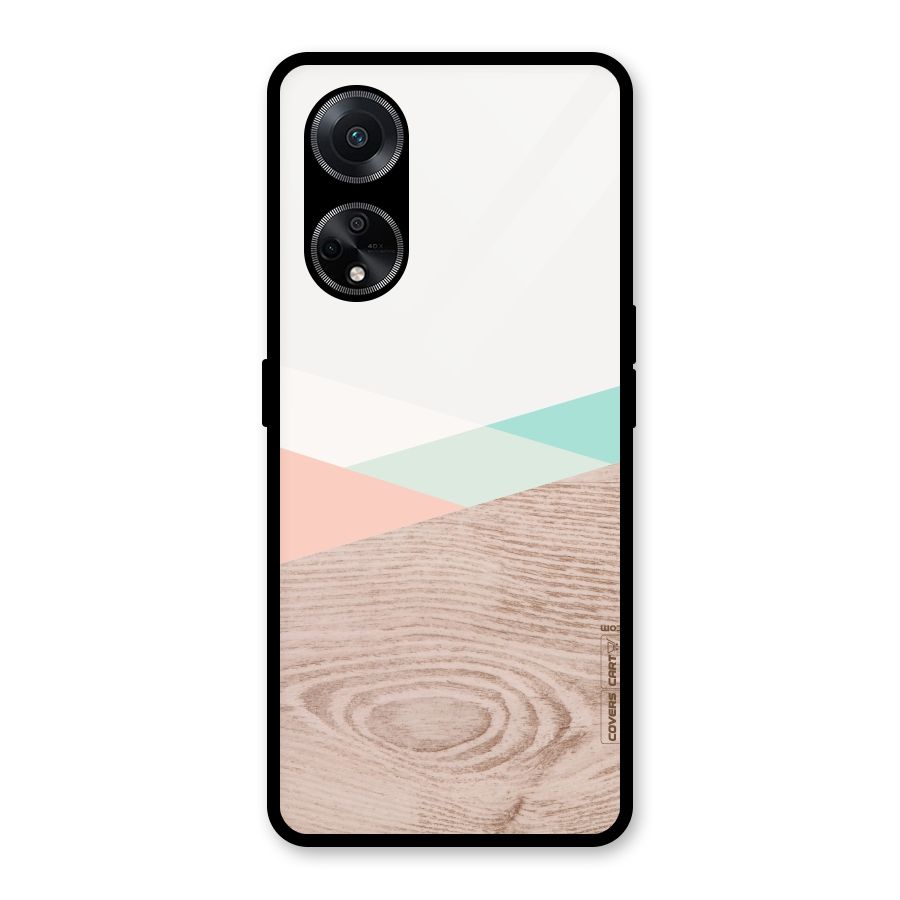 Wooden Fusion Glass Back Case for Oppo F23