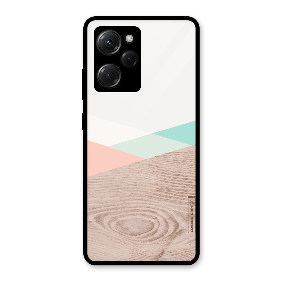 Wooden Fusion Glass Back Case for Poco X5 Pro