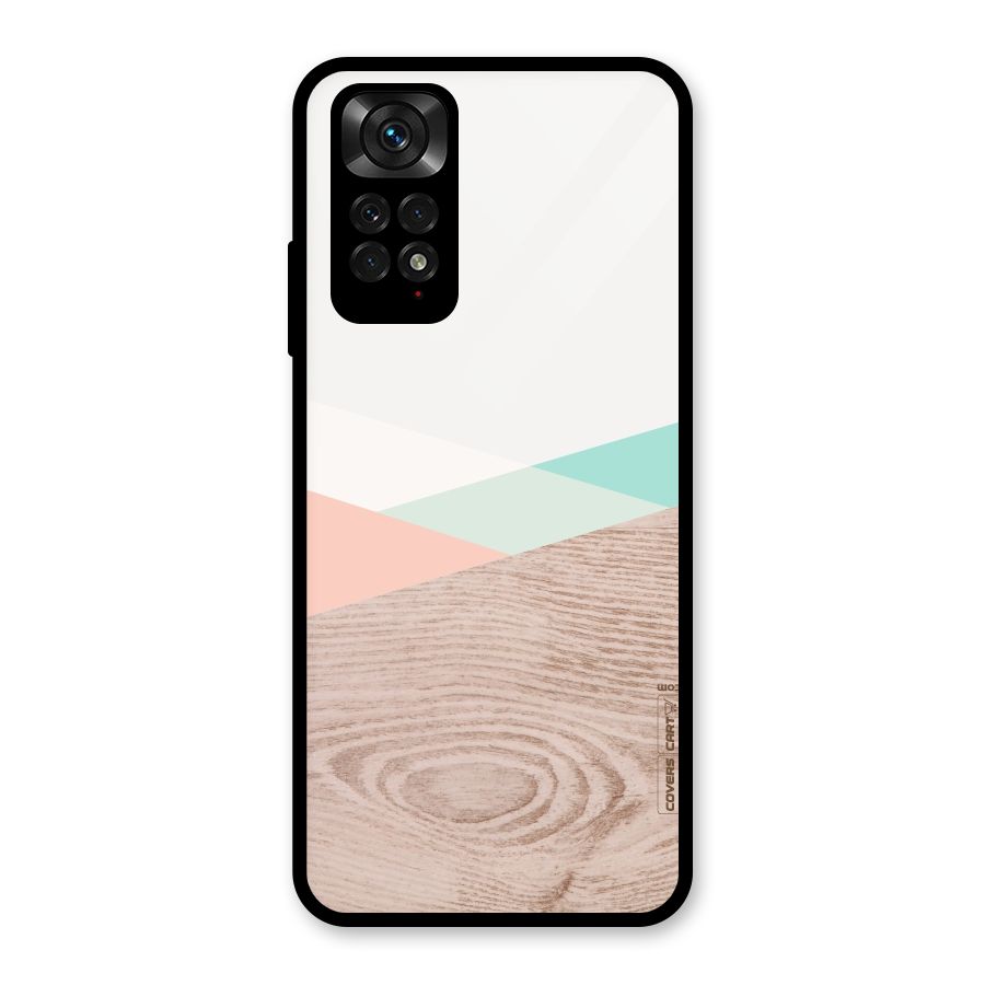Wooden Fusion Glass Back Case for Redmi Note 11S