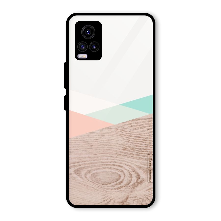 Wooden Fusion Glass Back Case for Vivo V20 2021