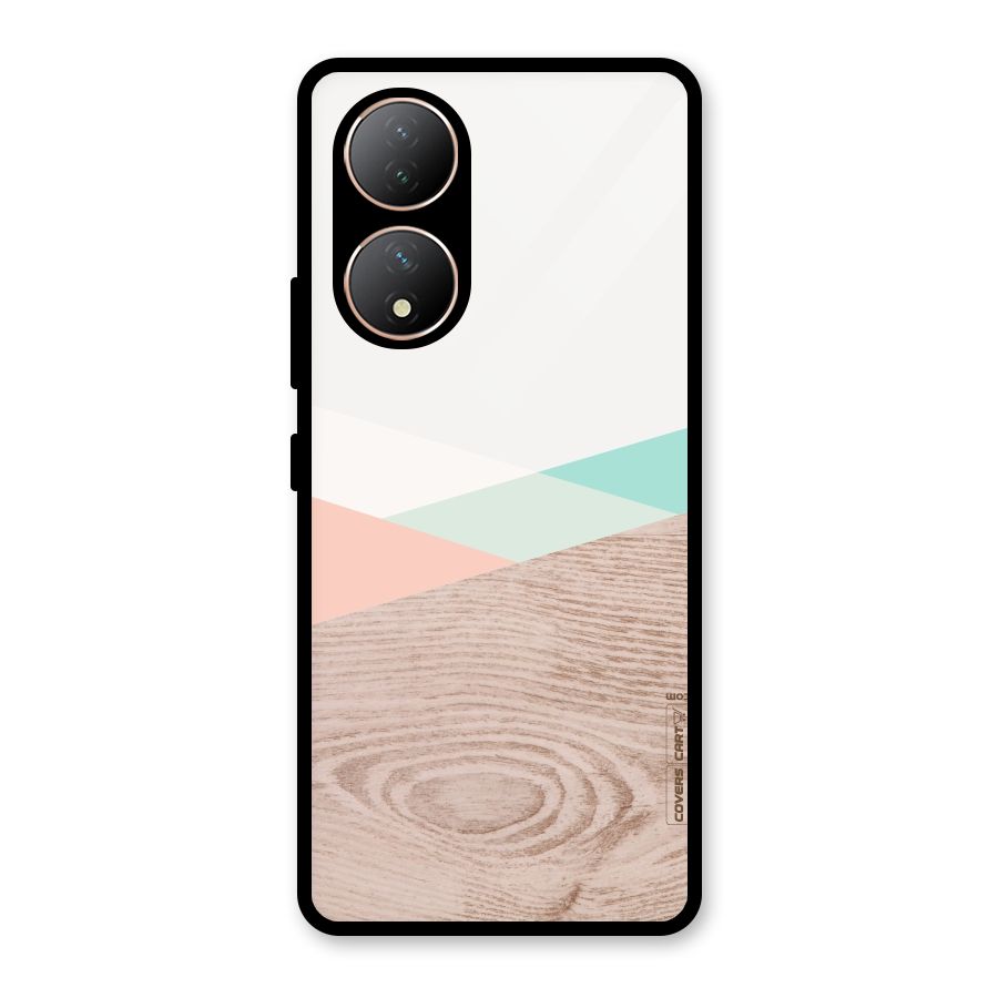 Wooden Fusion Glass Back Case for Vivo Y100A