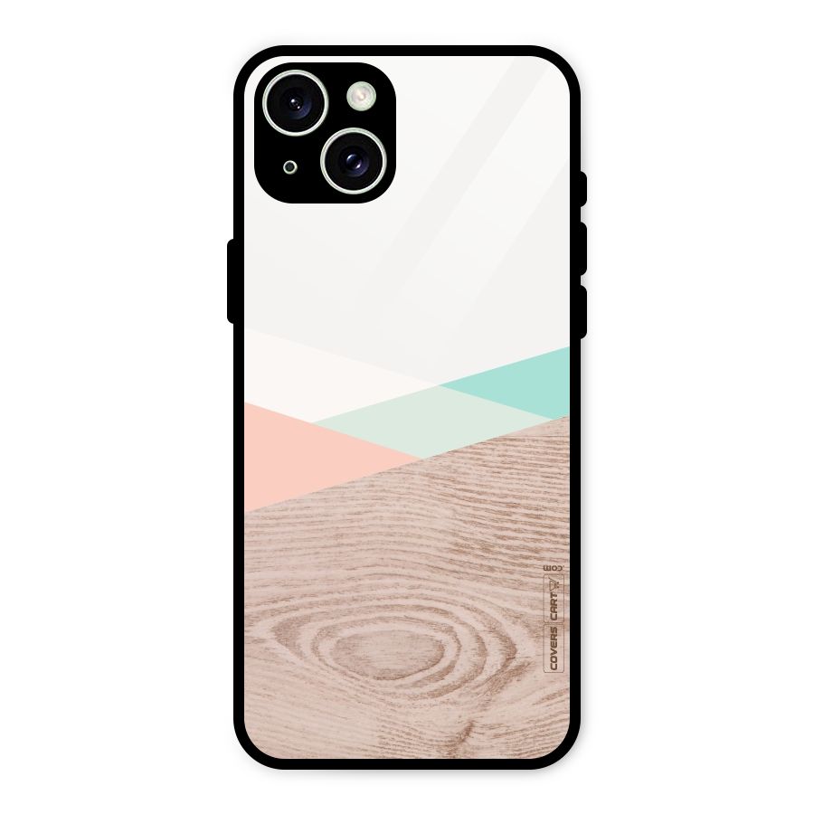 Wooden Fusion Glass Back Case for iPhone 15 Plus