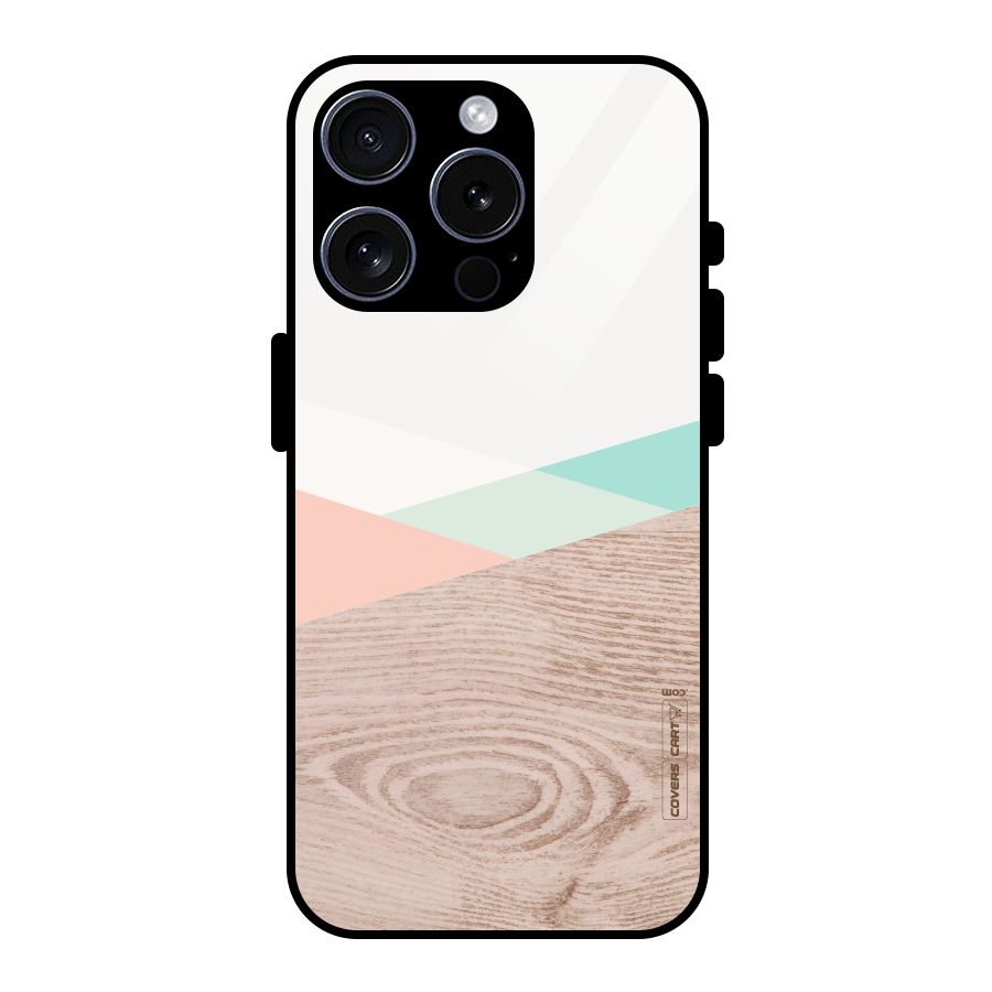 Wooden Fusion Glass Back Case for iPhone 15 Pro
