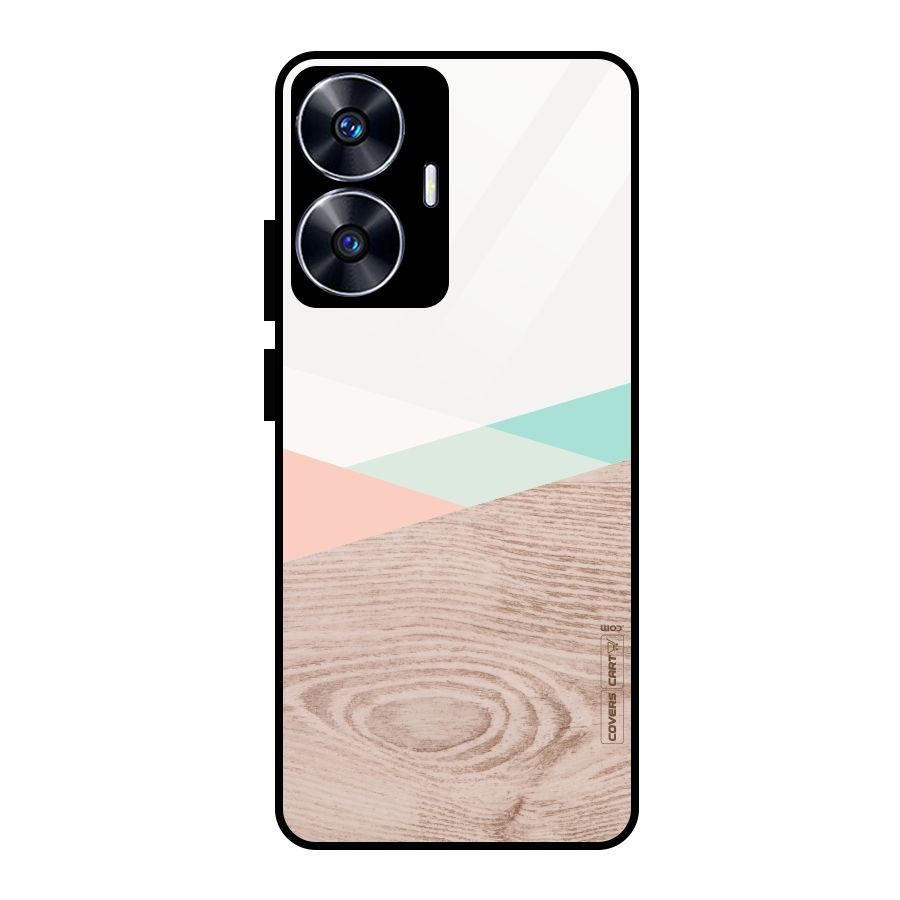 Wooden Fusion Glass Back Case for realme C55