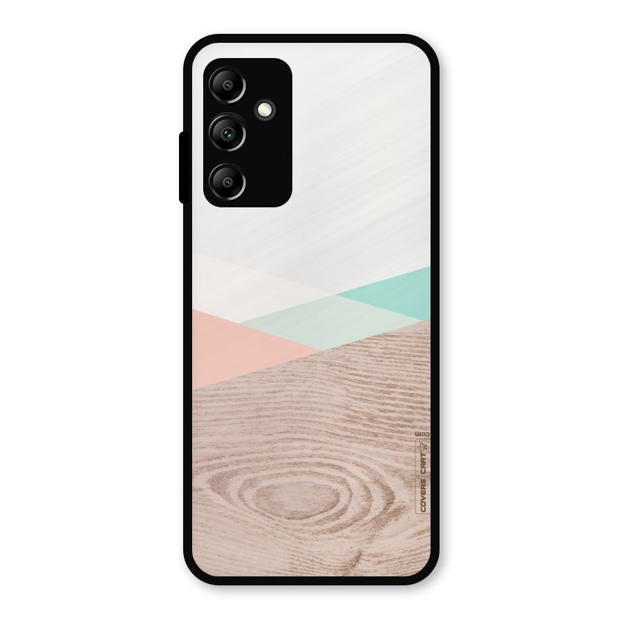Wooden Fusion Metal Back Case for Galaxy A14 5G