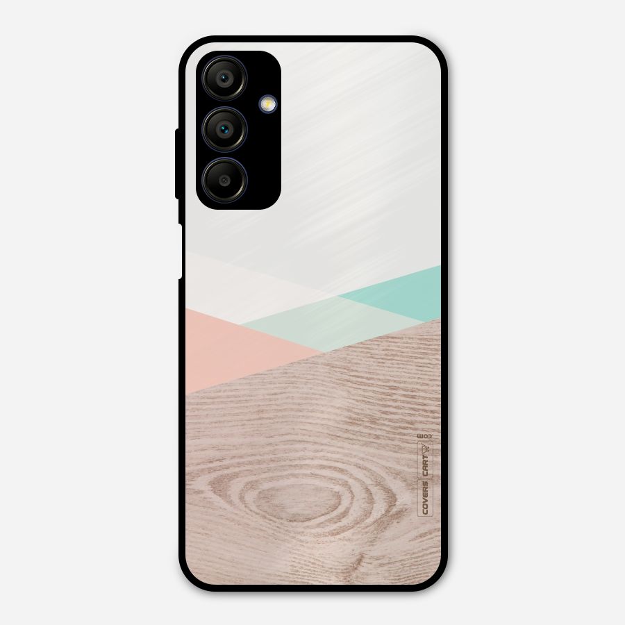 Wooden Fusion Metal Back Case for Galaxy A15 5G