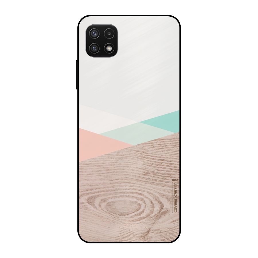 Wooden Fusion Metal Back Case for Galaxy A22 5G
