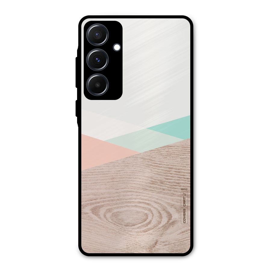 Wooden Fusion Metal Back Case for Galaxy A55
