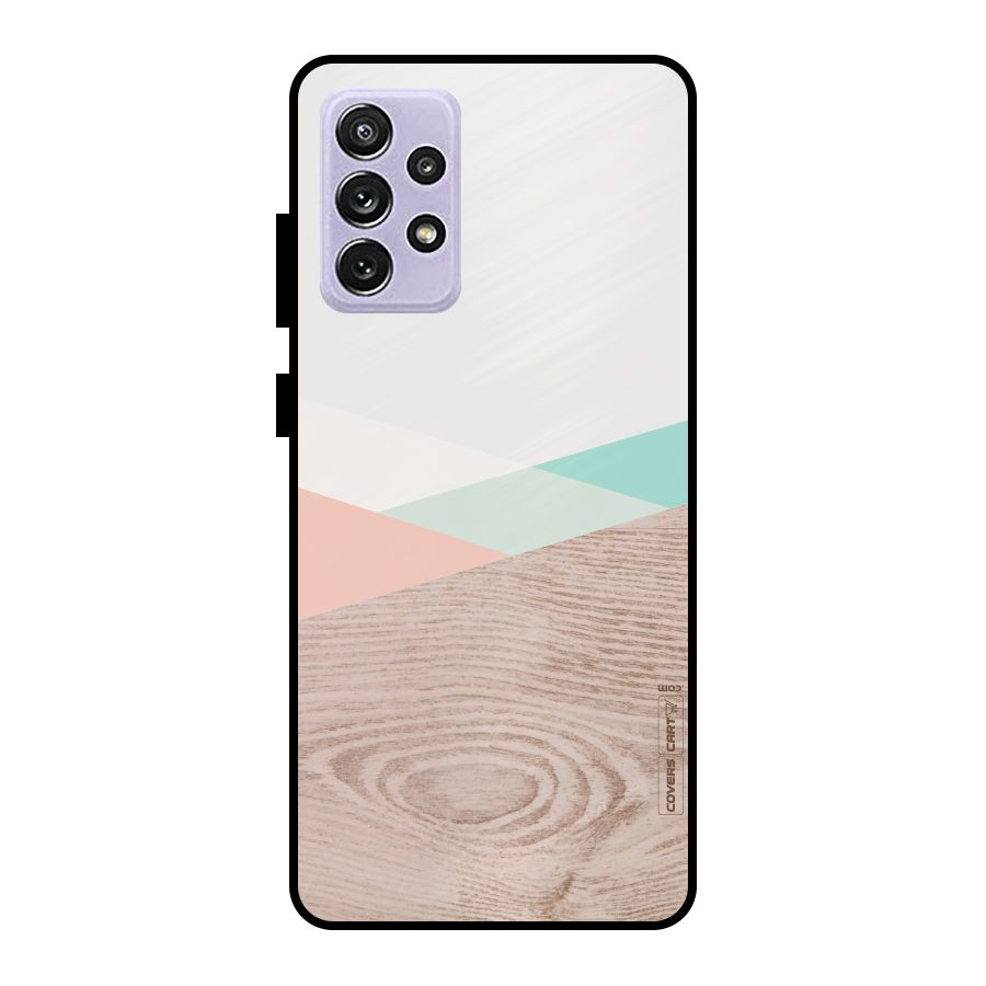 Wooden Fusion Metal Back Case for Galaxy A72