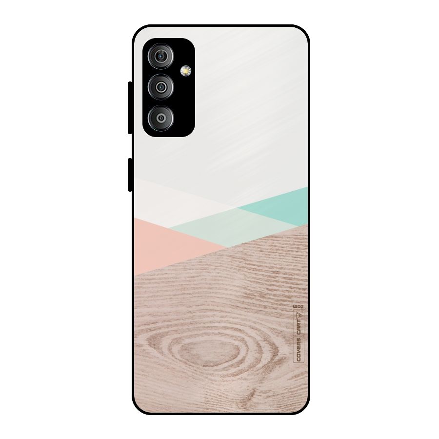 Wooden Fusion Metal Back Case for Galaxy F23