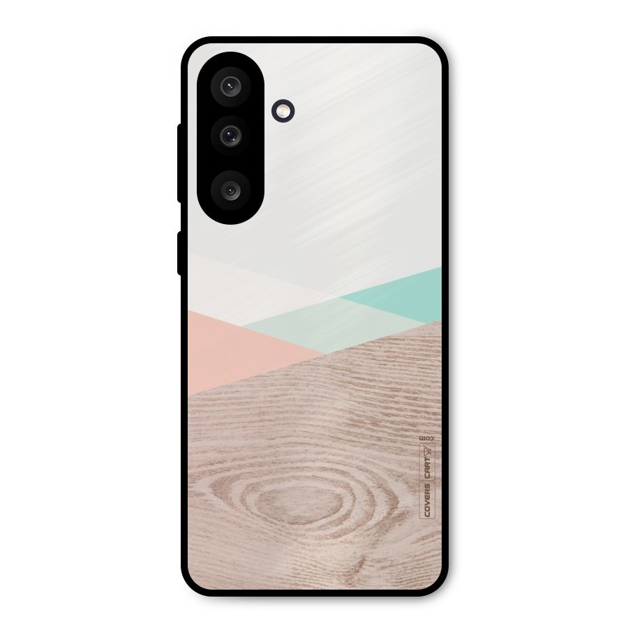 Wooden Fusion Metal Back Case for Galaxy F56